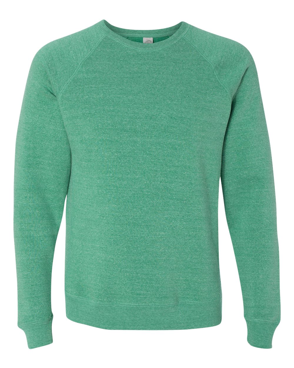 Unisex Special Blend Raglan Crewneck Sweatshirt - Front - B82576053 - Sea Green