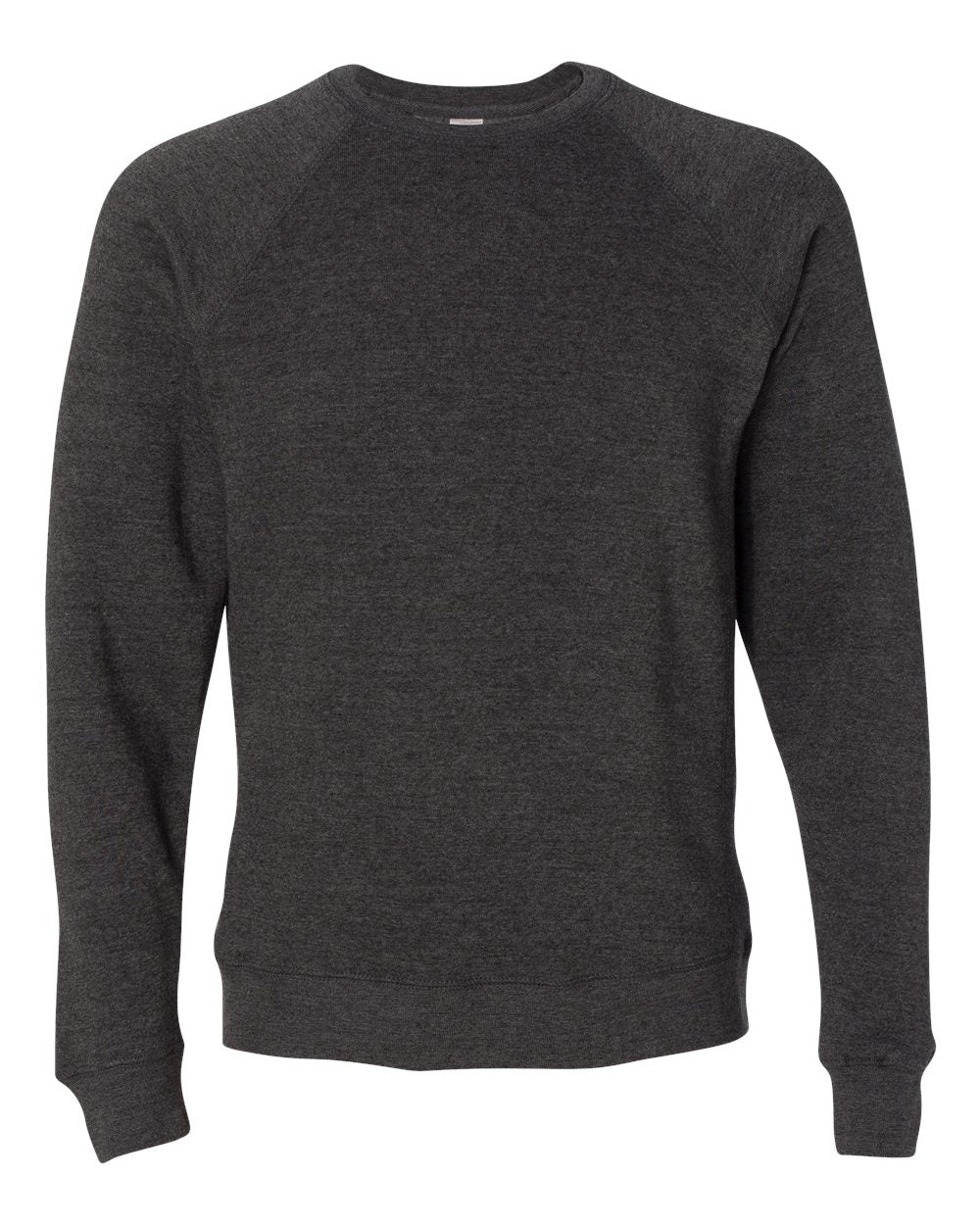 Unisex Special Blend Raglan Crewneck Sweatshirt - Front - B82576092 - Carbon