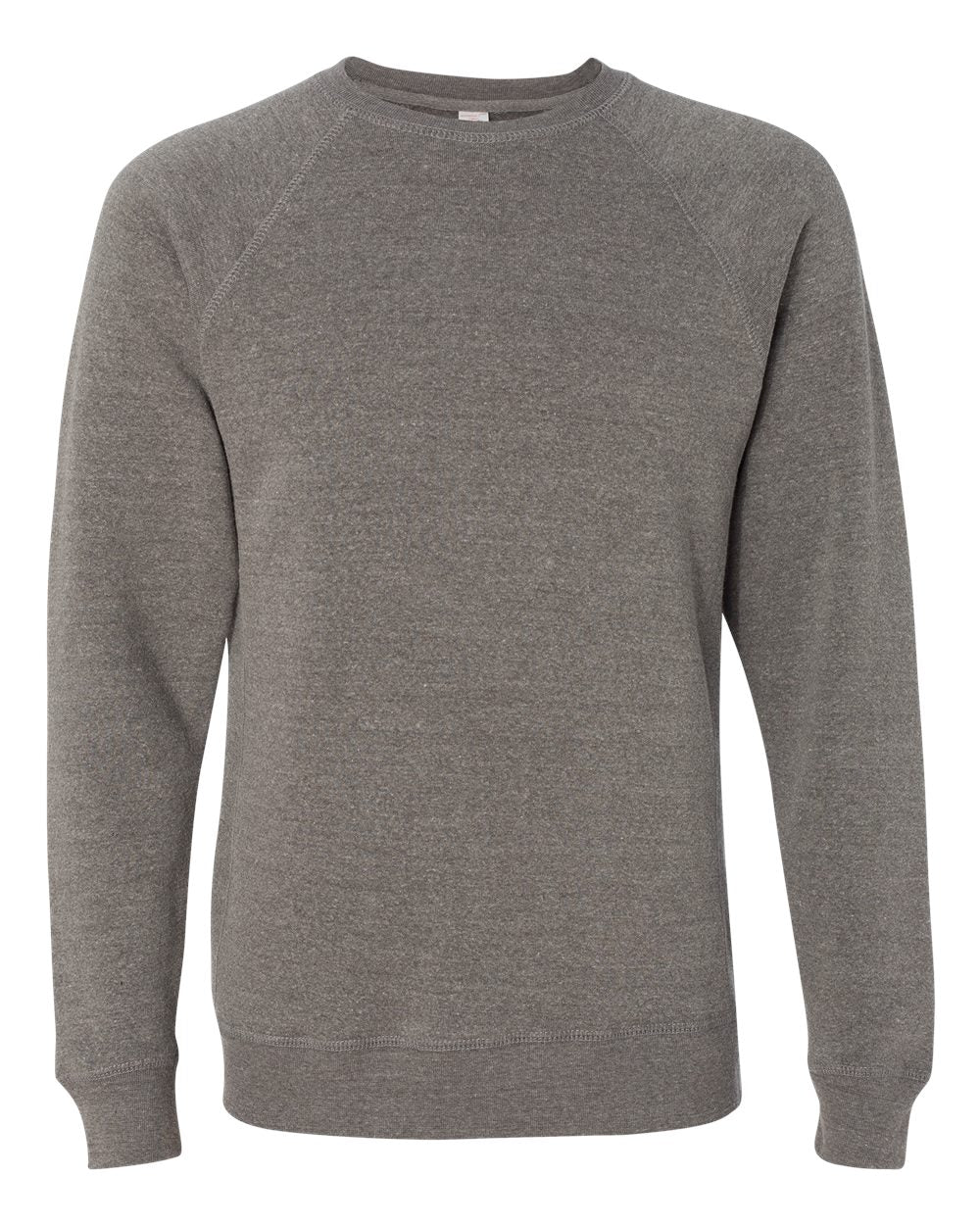 Unisex Special Blend Raglan Crewneck Sweatshirt - Front - B82576352 - Nickel