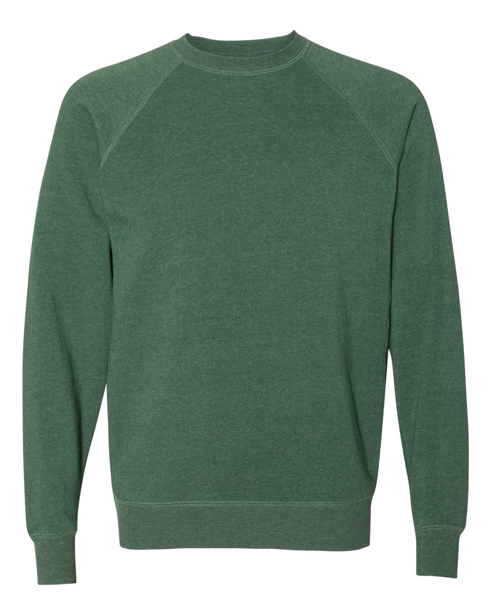 Unisex Special Blend Raglan Crewneck Sweatshirt - Front - B82576542 - Moss
