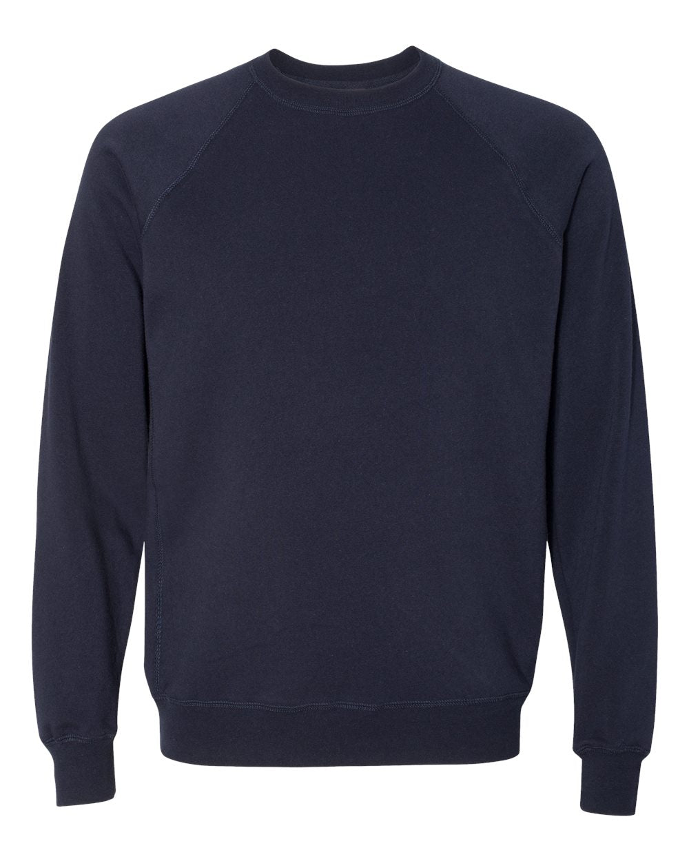 Unisex Special Blend Raglan Crewneck Sweatshirt - Front - B82576652 - Classic Navy