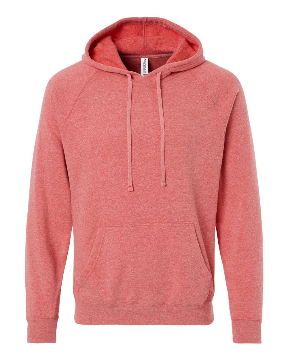 Unisex Special Blend Raglan Hooded Sweatshirt - Front - B83376032 - Pomegranate