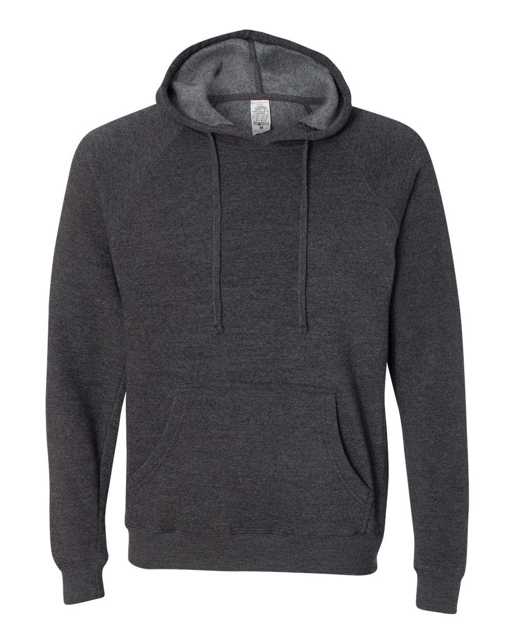Unisex Special Blend Raglan Hooded Sweatshirt - Front - B83376092 - Carbon