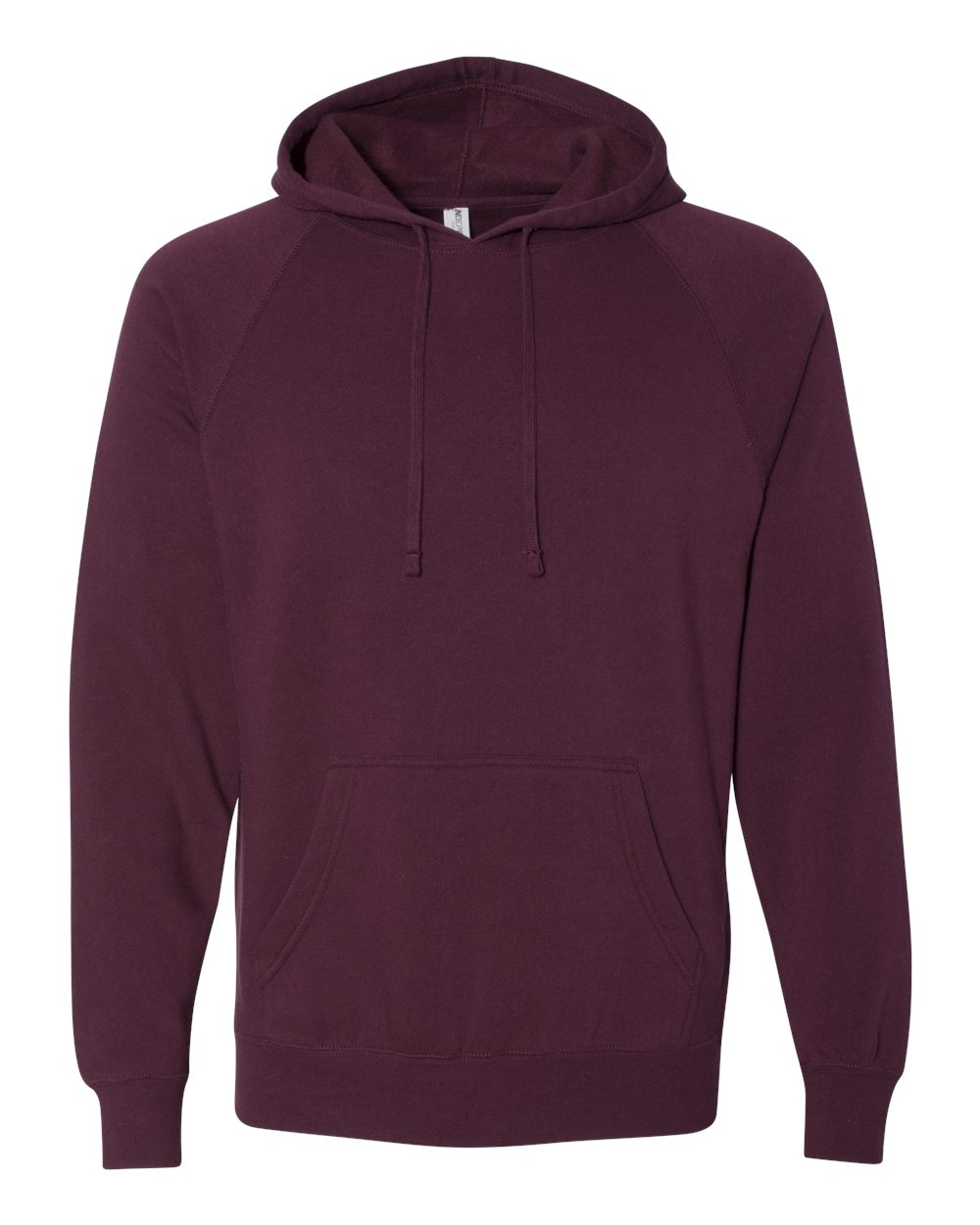 Unisex Special Blend Raglan Hooded Sweatshirt - Front - B83376532 - Maroon