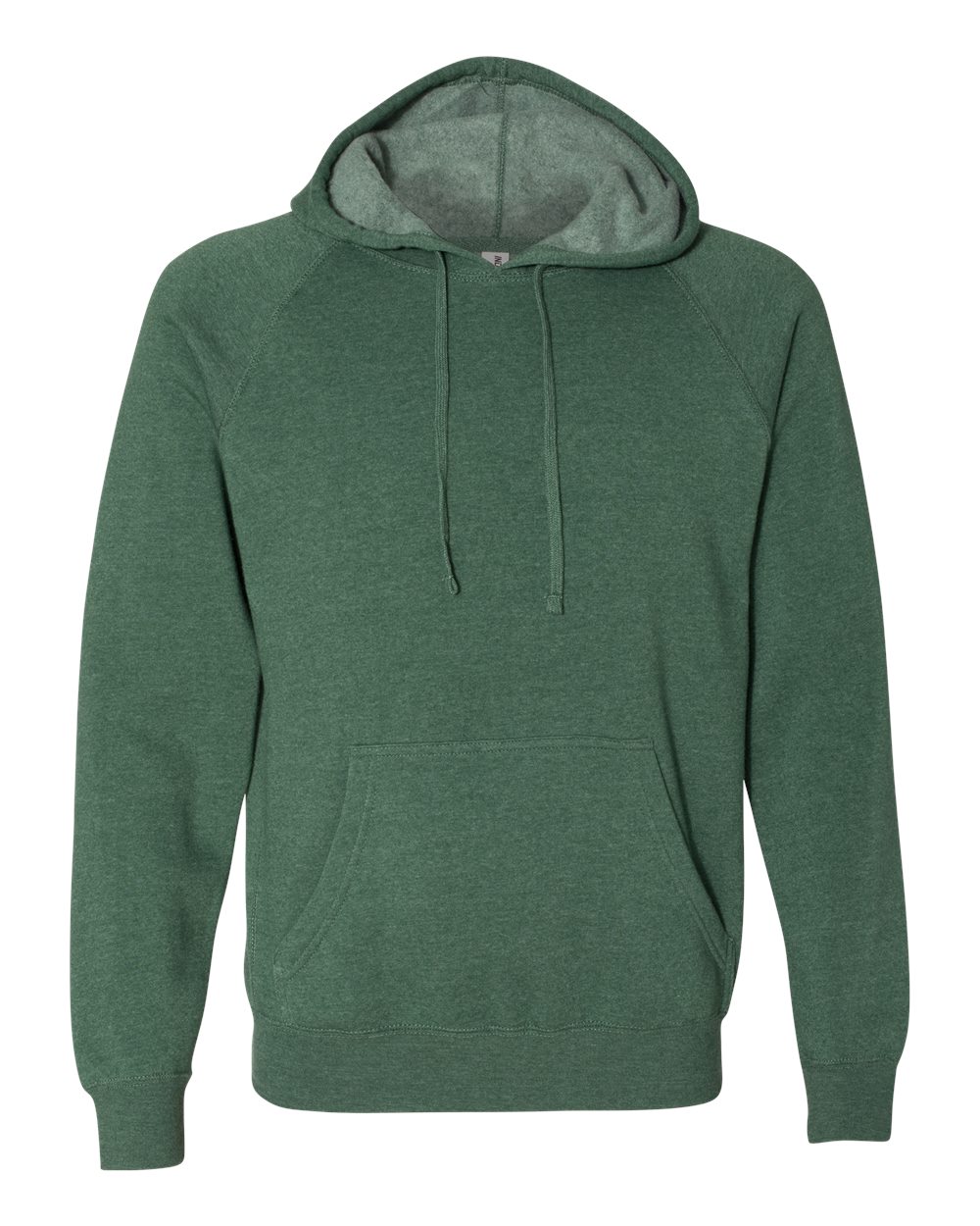 Unisex Special Blend Raglan Hooded Sweatshirt - Front - B83376542 - Moss