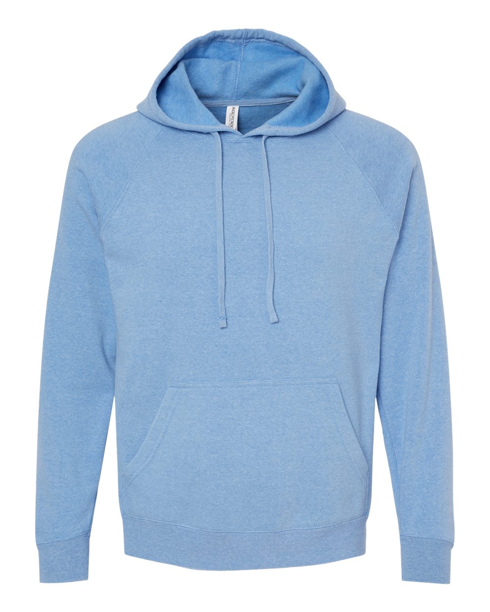 Unisex Special Blend Raglan Hooded Sweatshirt - Front - B83376682 - Pacific