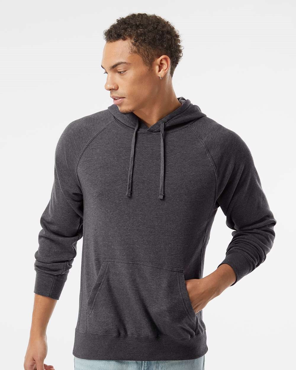 Unisex Special Blend Raglan Hooded Sweatshirt - styleImage