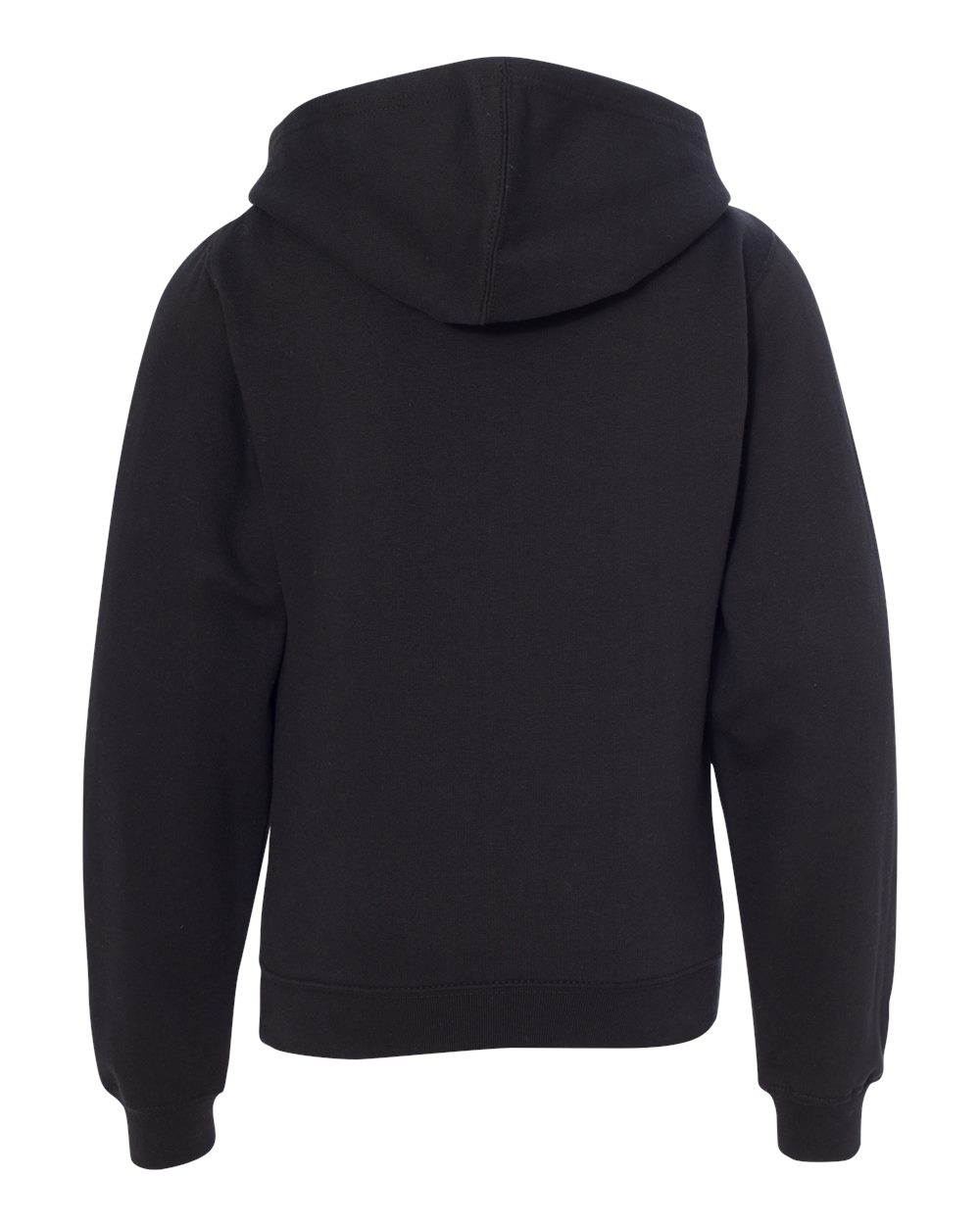 Youth Midweight Hooded Sweatshirt - Back - B32076503 - Black