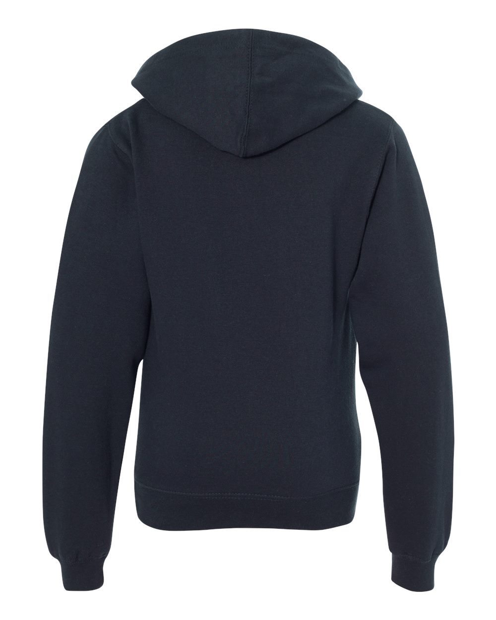 Youth Midweight Hooded Sweatshirt - Back - B32076653 - Classic Navy