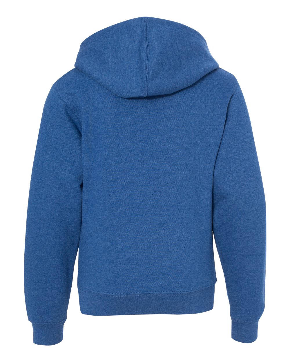 Youth Midweight Hooded Sweatshirt - Back - B32076763 - Royal Heather