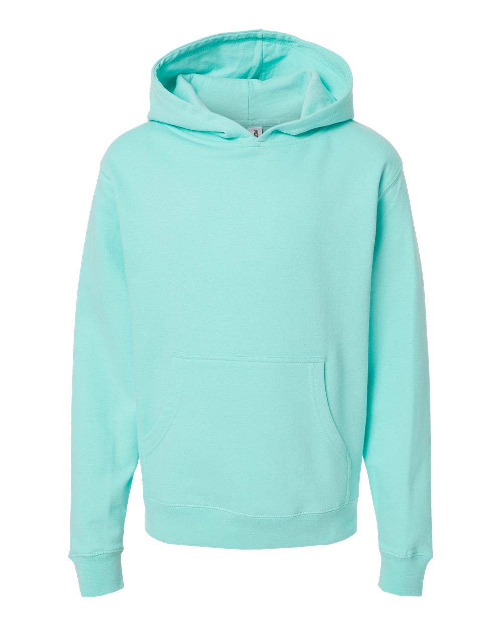 Youth Midweight Hooded Sweatshirt - Front - B32076193 - Mint