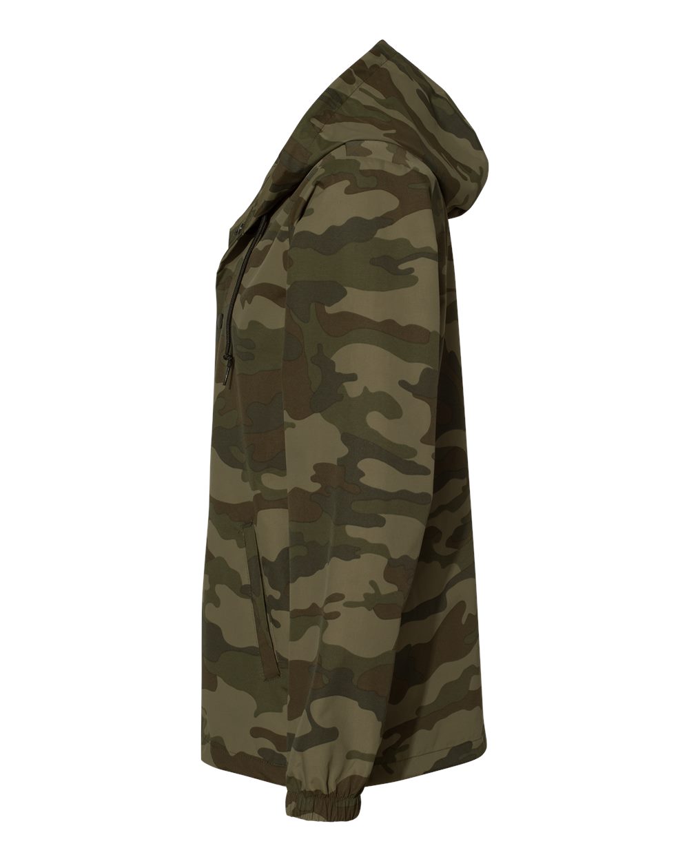 Men's Water-Resistant Hooded Windbreaker - DirectSide - B50876622 - Forest Camo