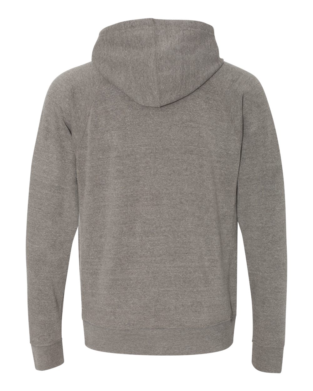 Unisex Special Blend Raglan Full-Zip Hooded Sweatshirt - Back - B81476352 - Nickel