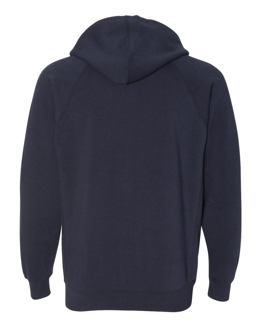 Unisex Special Blend Raglan Full-Zip Hooded Sweatshirt - Back - B81476642 - Classic Navy