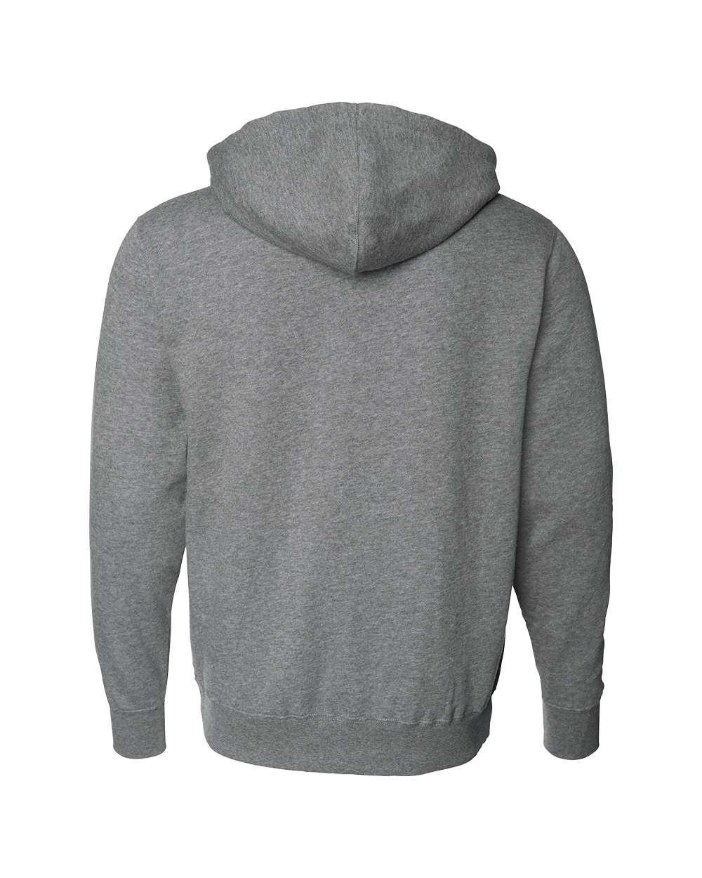Men's Full-Zip Hooded Sweatshirt - Back - B22476353 - Gunmetal Heather