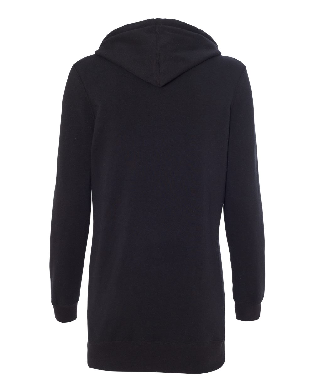 Women’s Special Blend Hooded Sweatshirt Dress - Back - B23276502 - Black