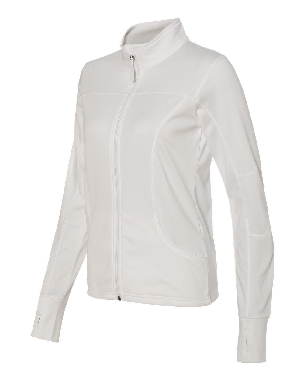 Women's Poly-Tech Full-Zip Track Jacket - Side - B23576002 - White