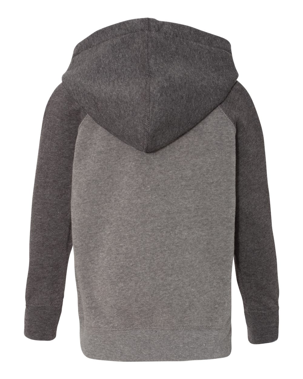 Toddler Special Blend Hooded Raglan Sweatshirt - Back - B80176363 - Nickel/ Carbon