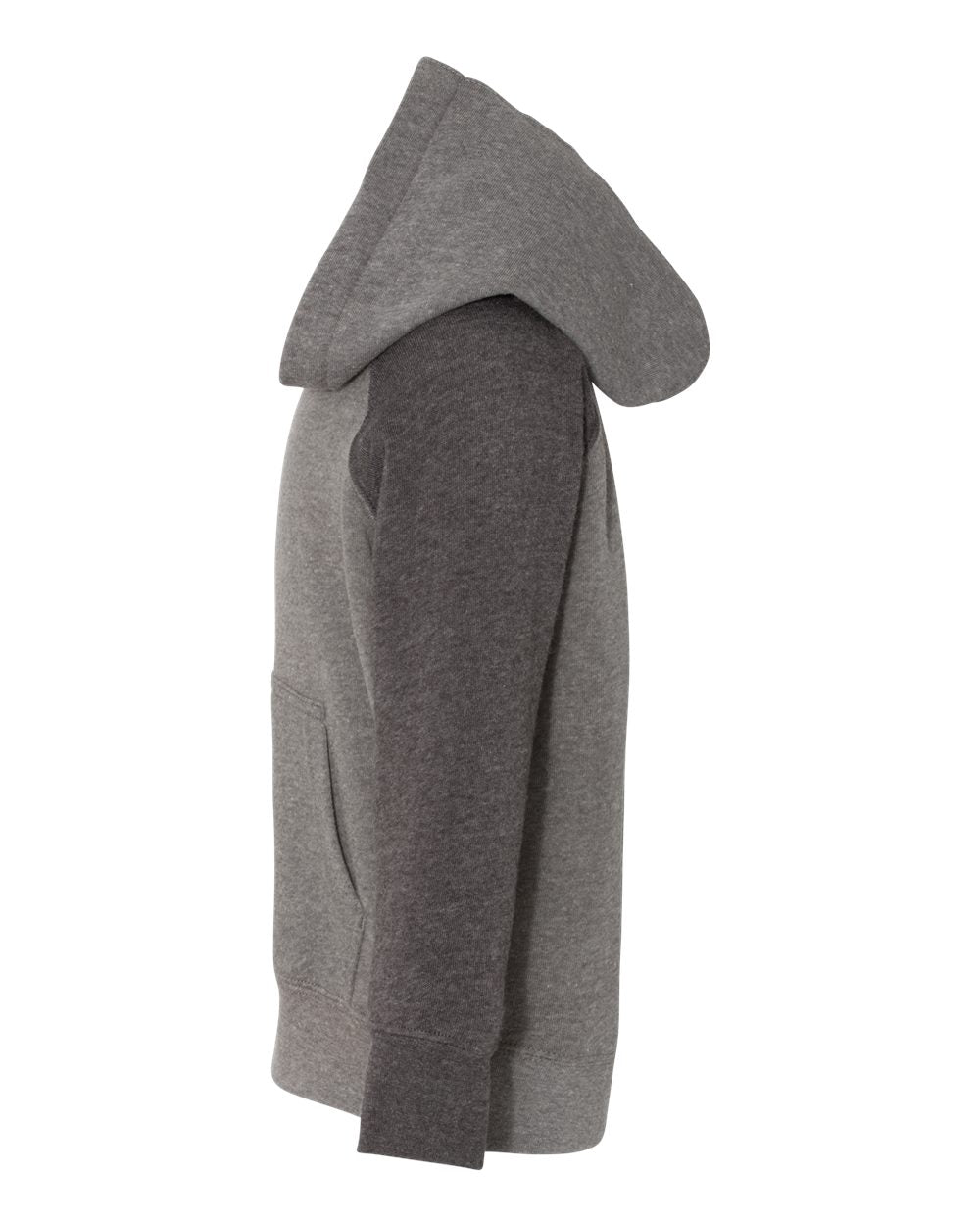 Toddler Special Blend Hooded Raglan Sweatshirt - DirectSide - B80176363 - Nickel/ Carbon