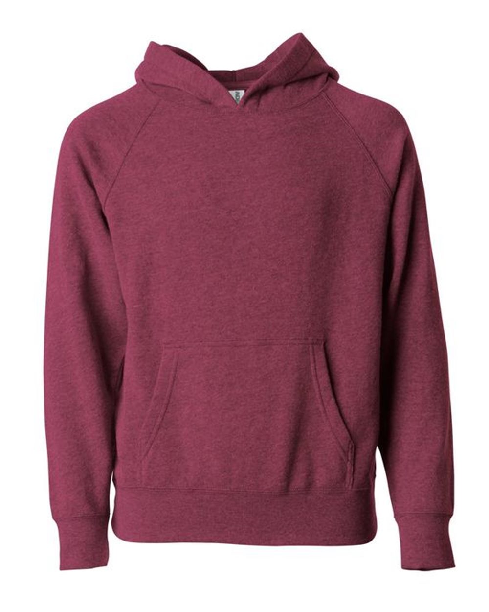 Toddler Special Blend Hooded Raglan Sweatshirt - Front - B80176703 - Crimson