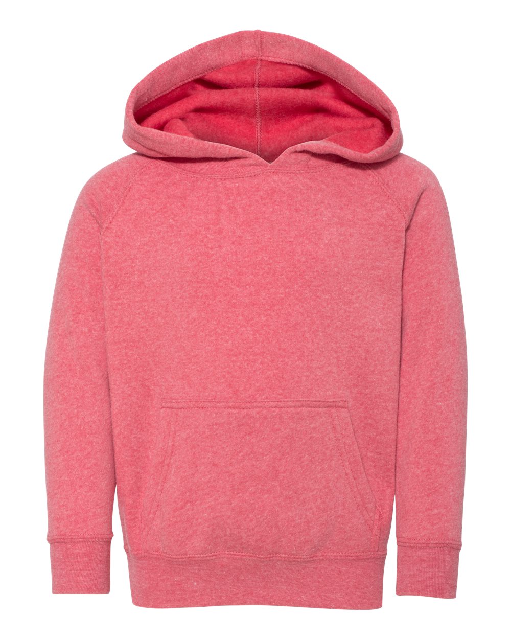 Toddler Special Blend Hooded Raglan Sweatshirt - Front - B80176713 - Pomegranate