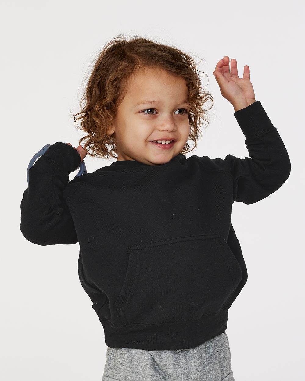 Toddler Special Blend Hooded Raglan Sweatshirt - styleImage