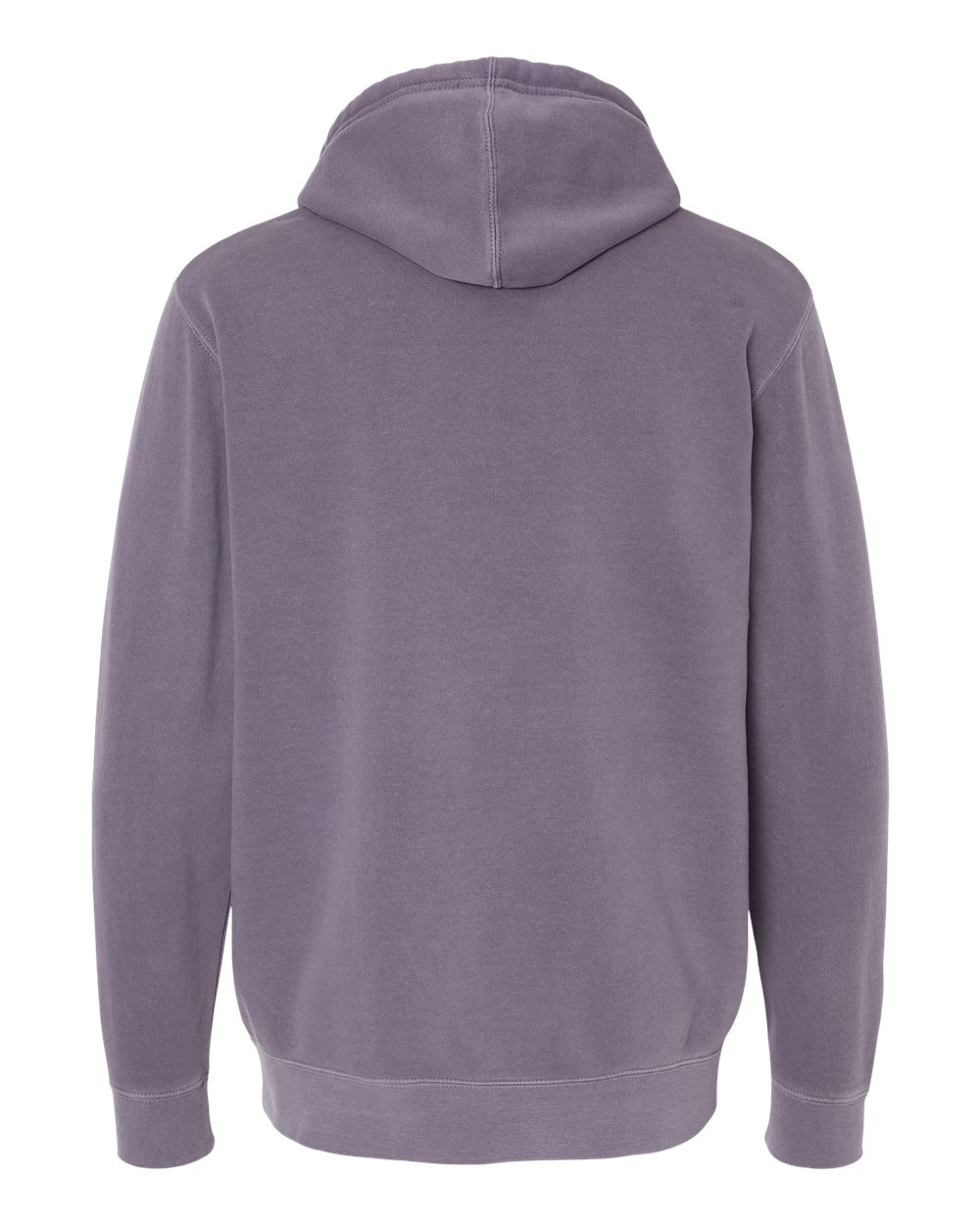 Unisex Midweight Pigment-Dyed Hooded Sweatshirt - Back - B22176022 - Pigment Plum