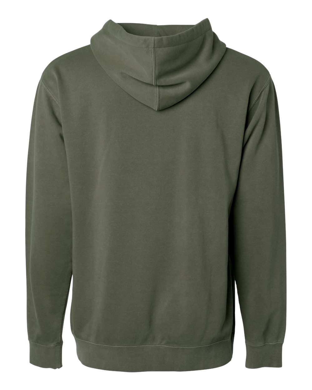 Unisex Midweight Pigment-Dyed Hooded Sweatshirt - Back - B22176442 - Pigment Army