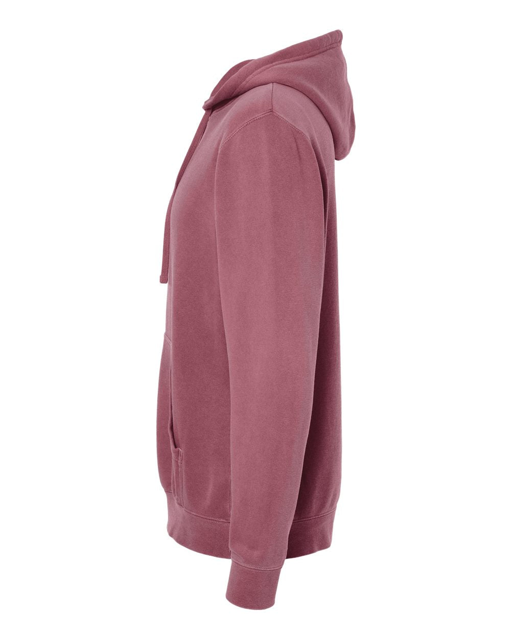 Unisex Midweight Pigment-Dyed Hooded Sweatshirt - DirectSide - B22176852 - Pigment Maroon