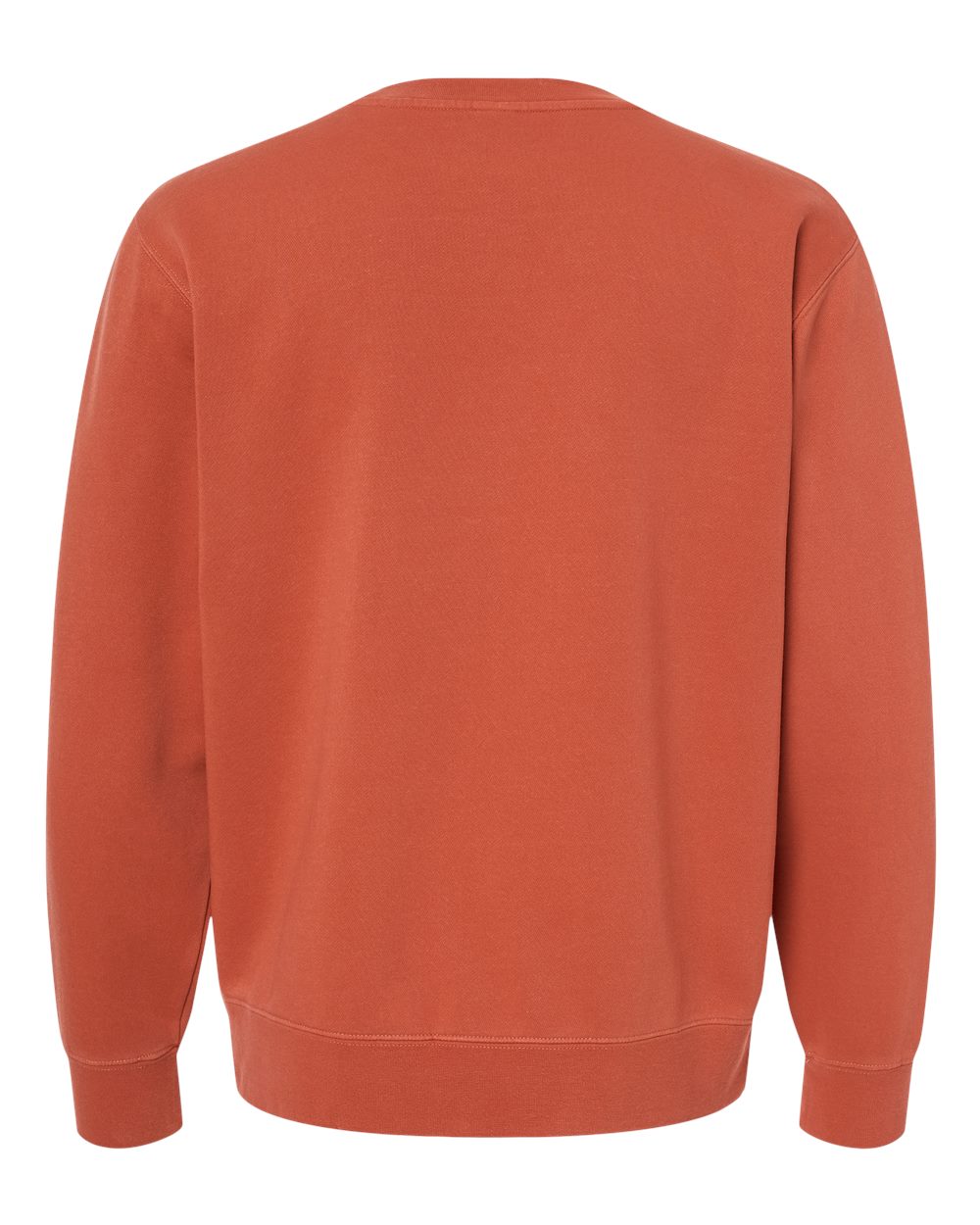Unisex Midweight Pigment-Dyed Crewneck Sweatshirt - Back - B22376032 - Pigment Amber
