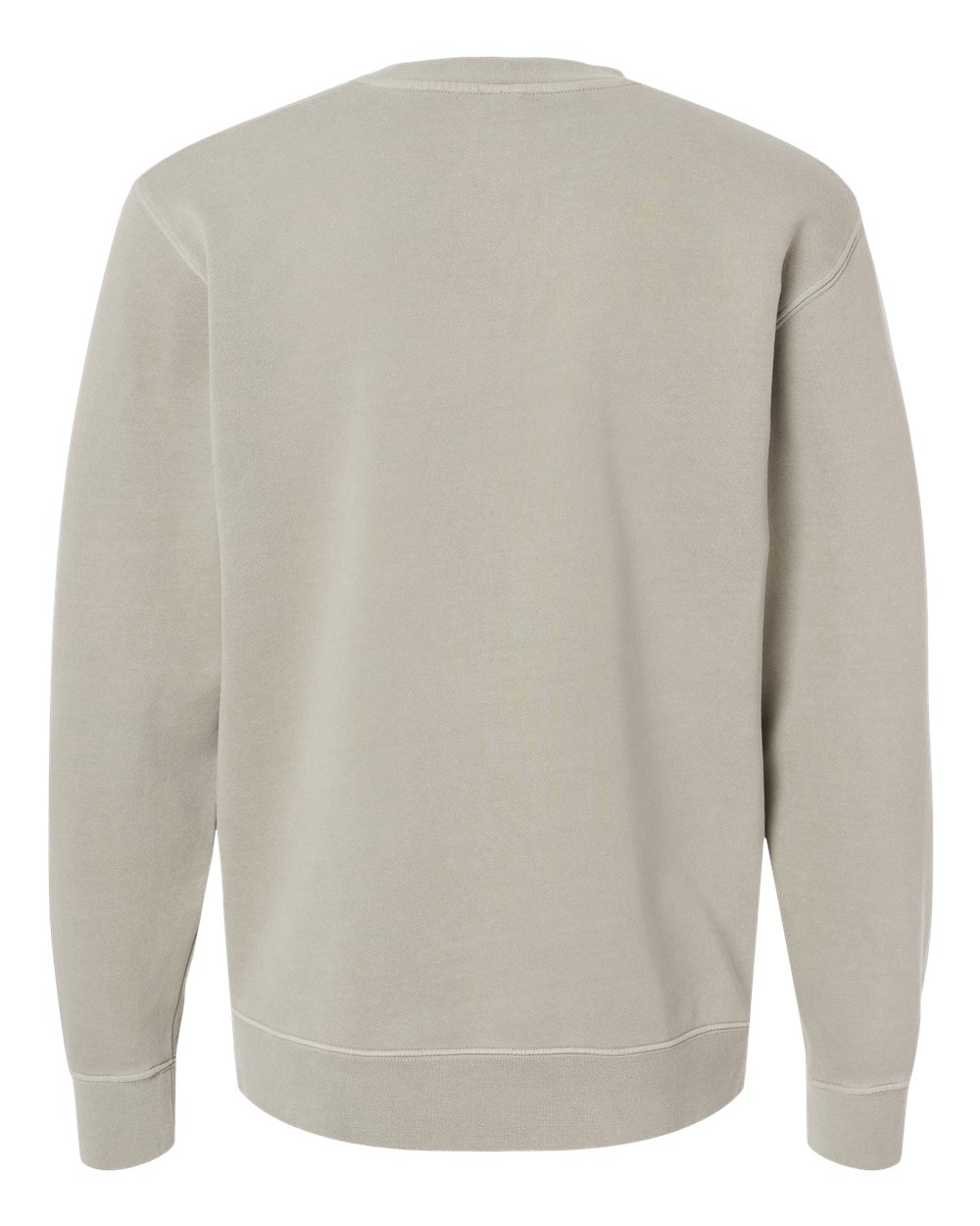 Unisex Midweight Pigment-Dyed Crewneck Sweatshirt - Back - B22376052 - Pigment Cement
