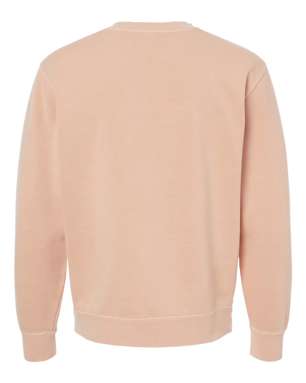 Unisex Midweight Pigment-Dyed Crewneck Sweatshirt - Back - B22376062 - Pigment Dusty Pink