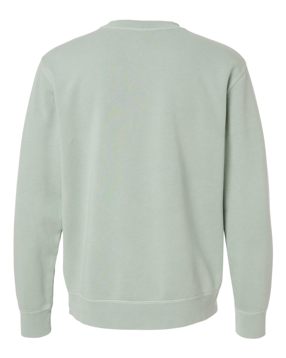 Unisex Midweight Pigment-Dyed Crewneck Sweatshirt - Back - B22376072 - Pigment Sage