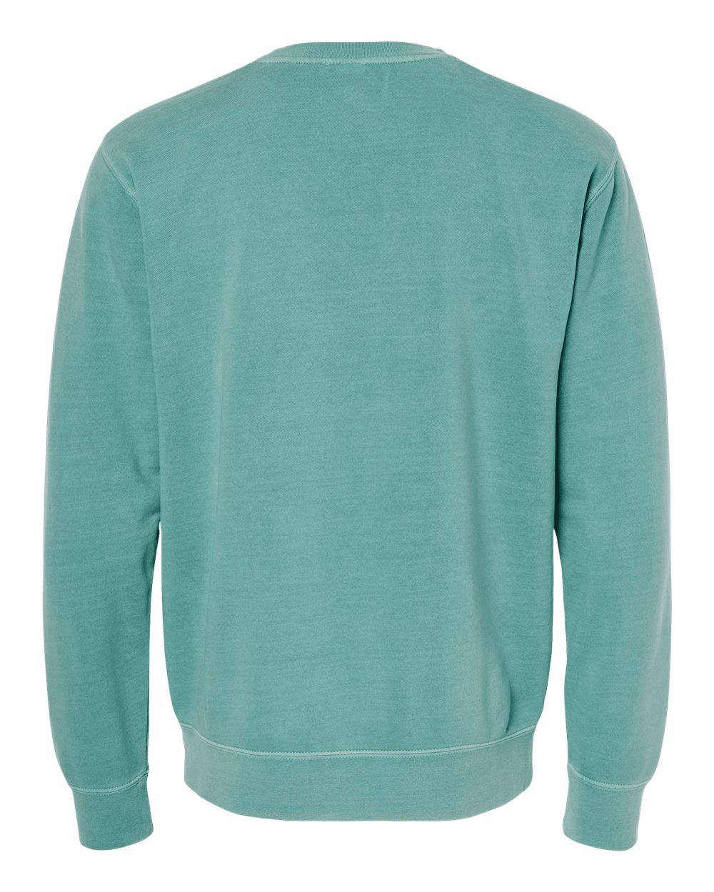 Unisex Midweight Pigment-Dyed Crewneck Sweatshirt - Back - B22376192 - Pigment Mint