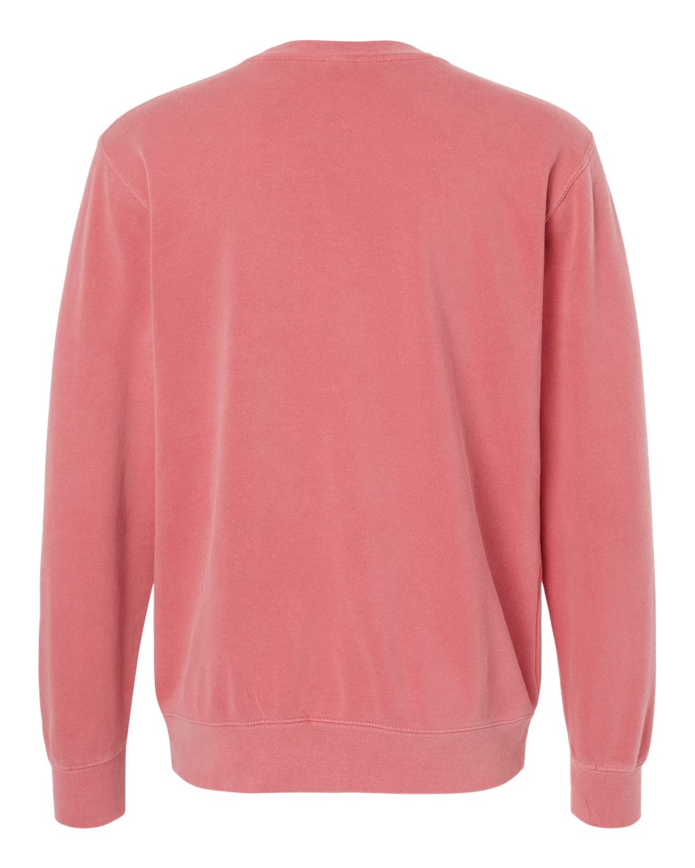 Unisex Midweight Pigment-Dyed Crewneck Sweatshirt - Back - B22376302 - Pigment Pink
