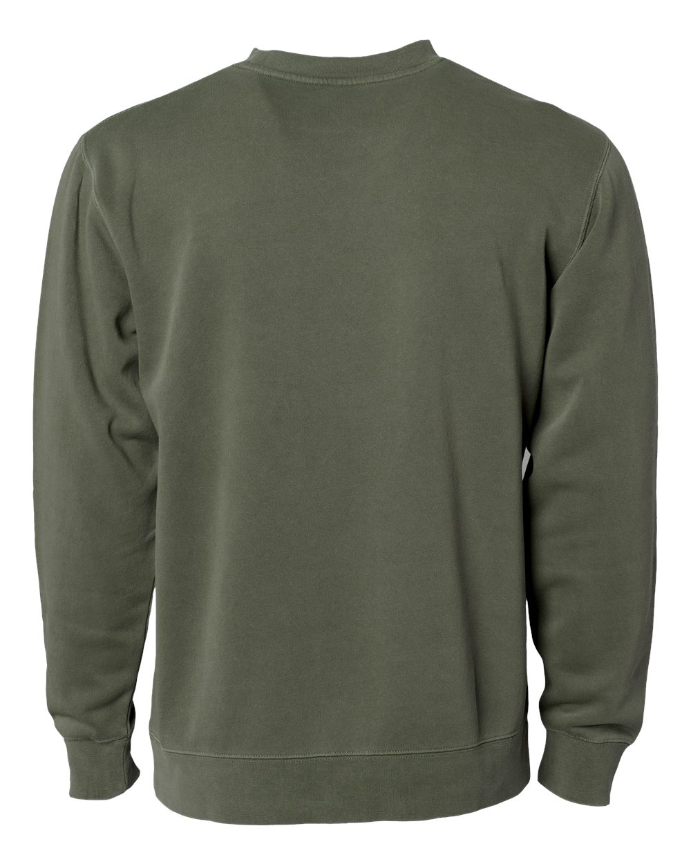Unisex Midweight Pigment-Dyed Crewneck Sweatshirt - Back - B22376442 - Pigment Army