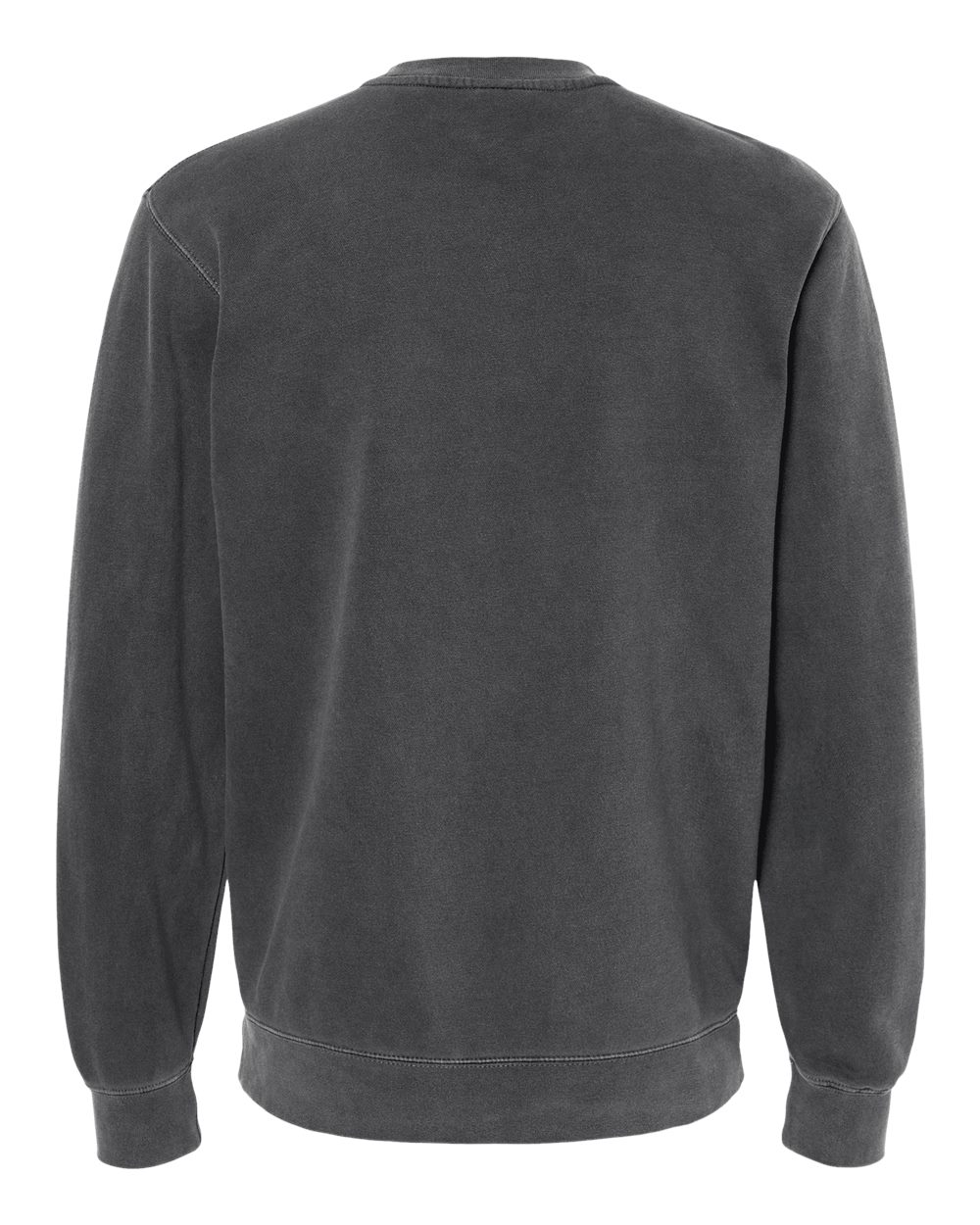 Unisex Midweight Pigment-Dyed Crewneck Sweatshirt - Back - B22376502 - Pigment Black
