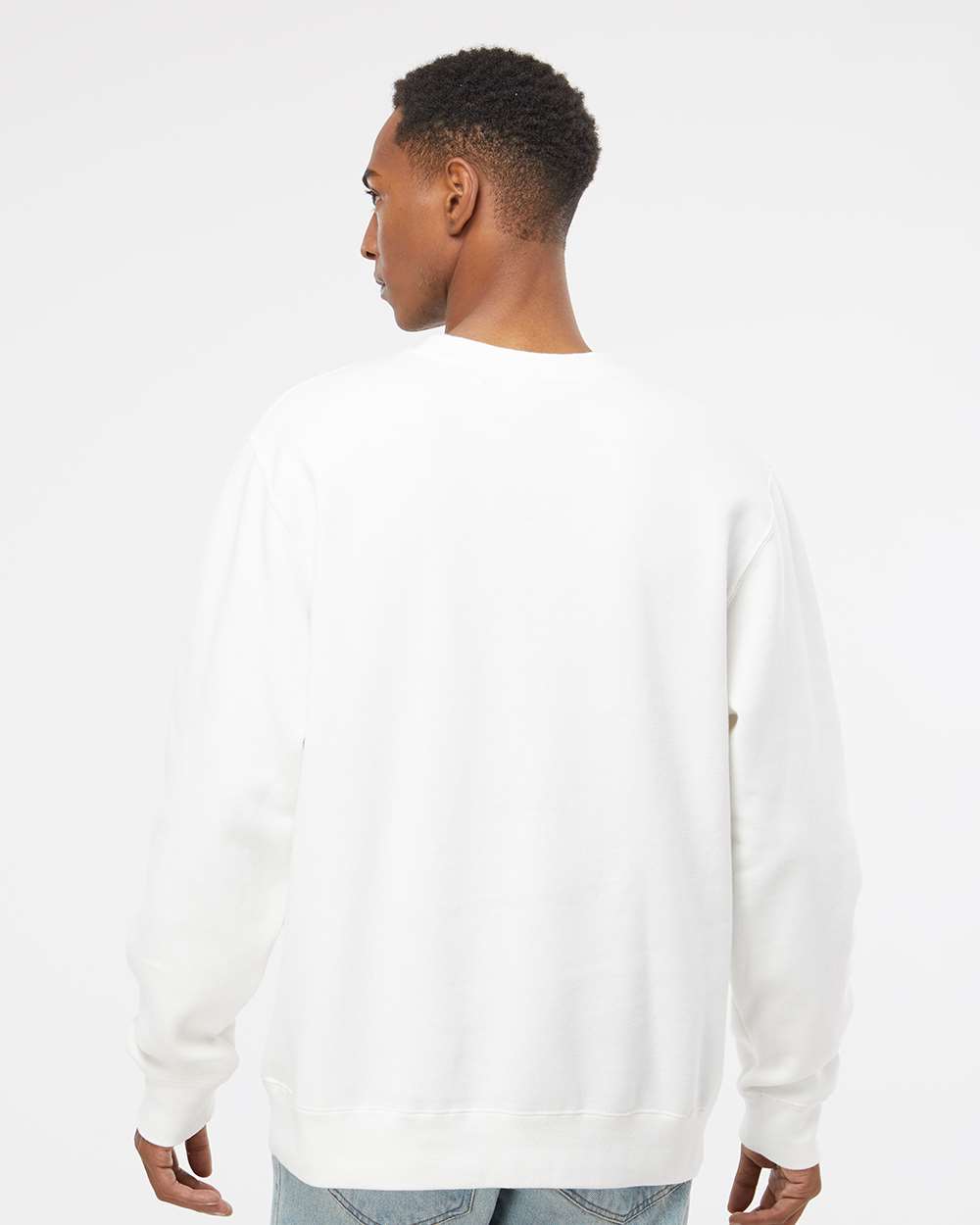 Unisex Midweight Pigment-Dyed Crewneck Sweatshirt - OnModelBack - B22376012 - Prepared For Dye