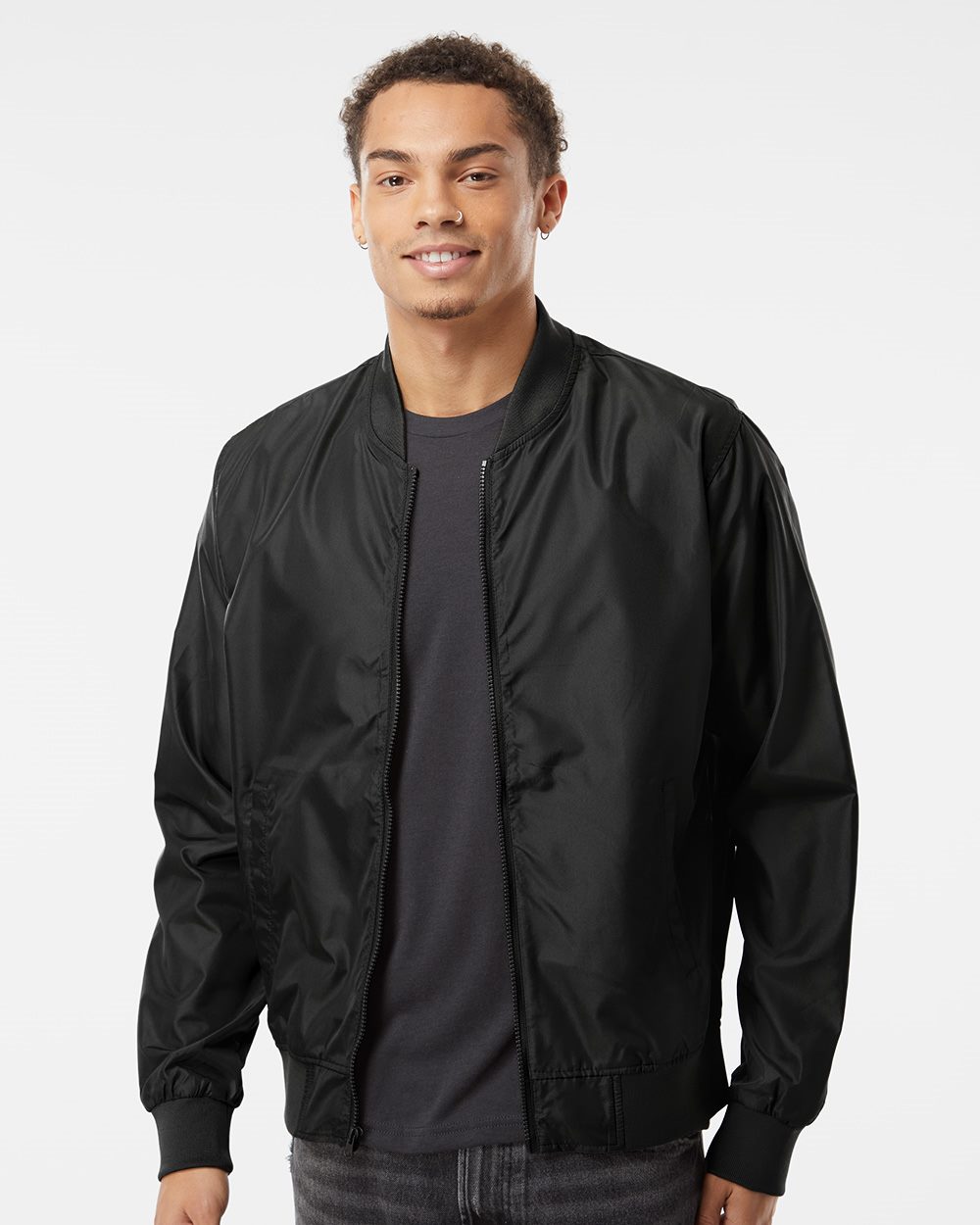 Unisex Lightweight Bomber Jacket - styleImage