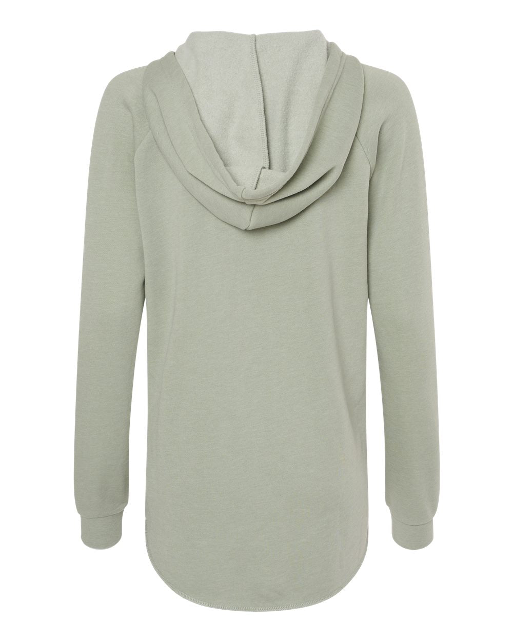 Women’s Lightweight California Wave Wash Hooded Sweatshirt - Back - B26776542 - Sage
