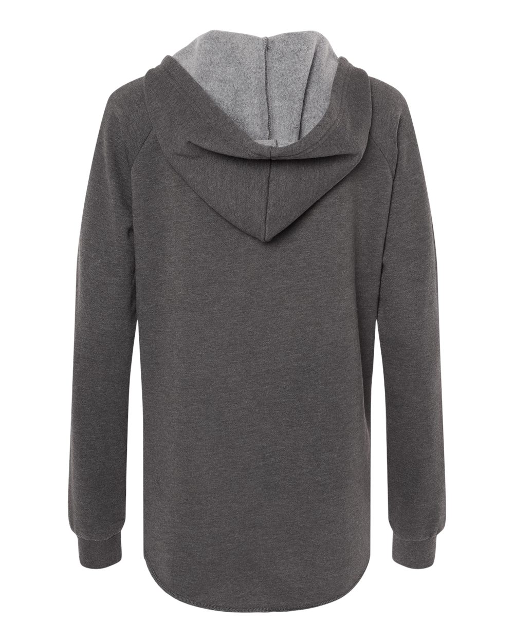 Women’s Lightweight California Wave Wash Hooded Sweatshirt - Back - B26776582 - Shadow