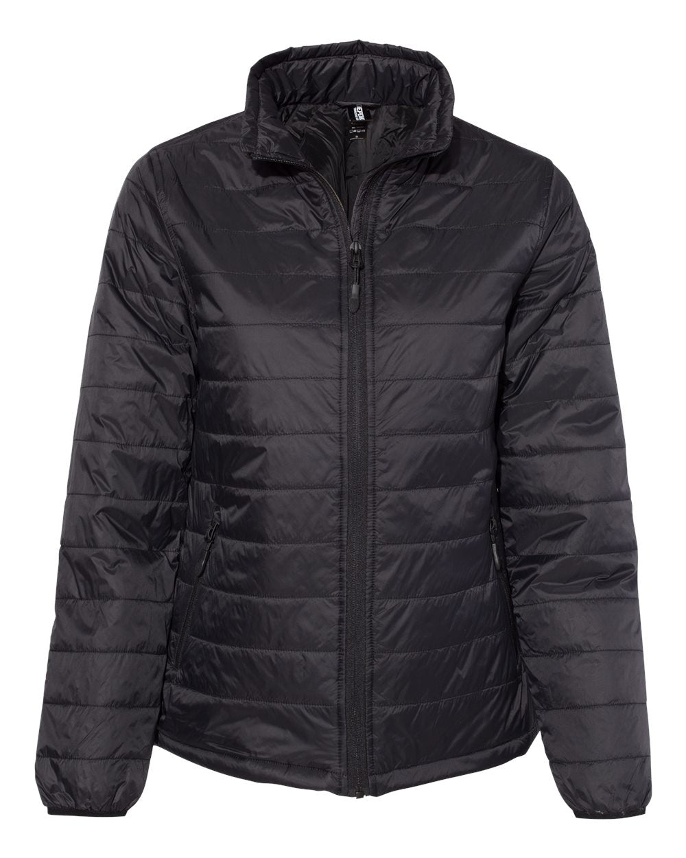 Women's Puffer Jacket - Front - B12076502 - Black