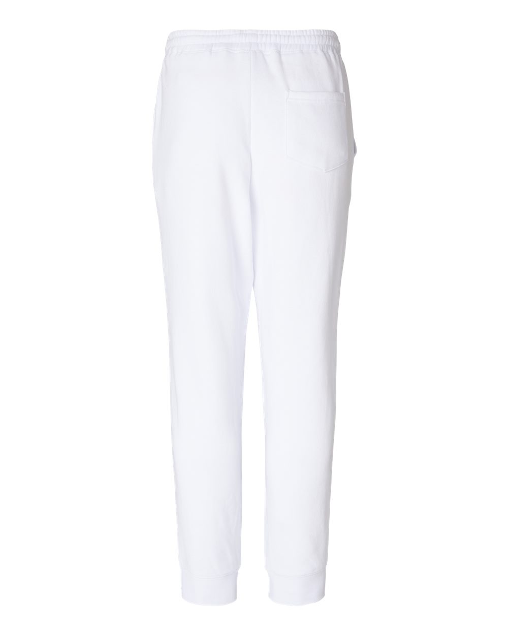 Men's Midweight Fleece Sweatpants - Back - B01776002 - White