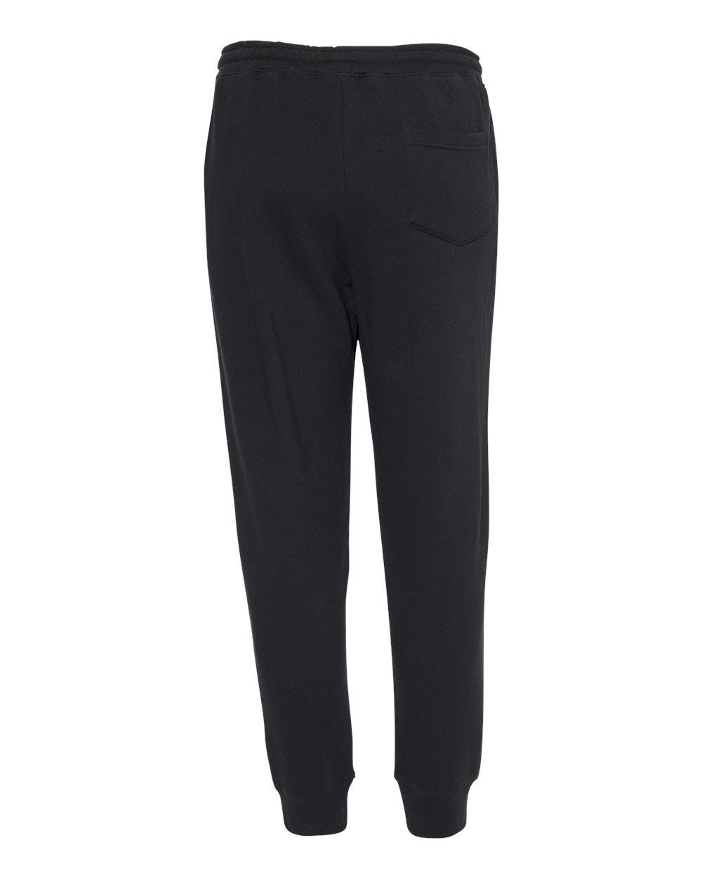 Men's Midweight Fleece Sweatpants - Back - B01776502 - Black