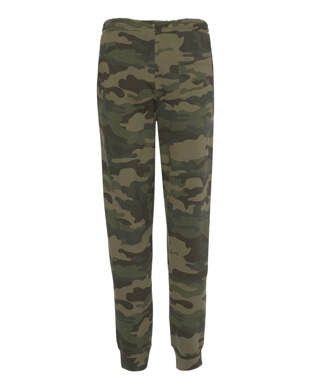Men's Midweight Fleece Sweatpants - Back - B01776622 - Forest Camo