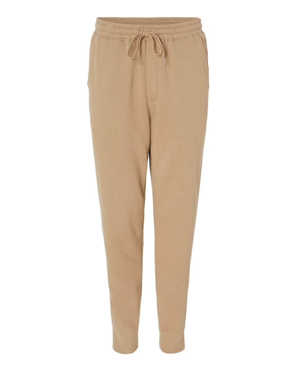Men's Midweight Fleece Sweatpants - Front - B01776232 - Sandstone