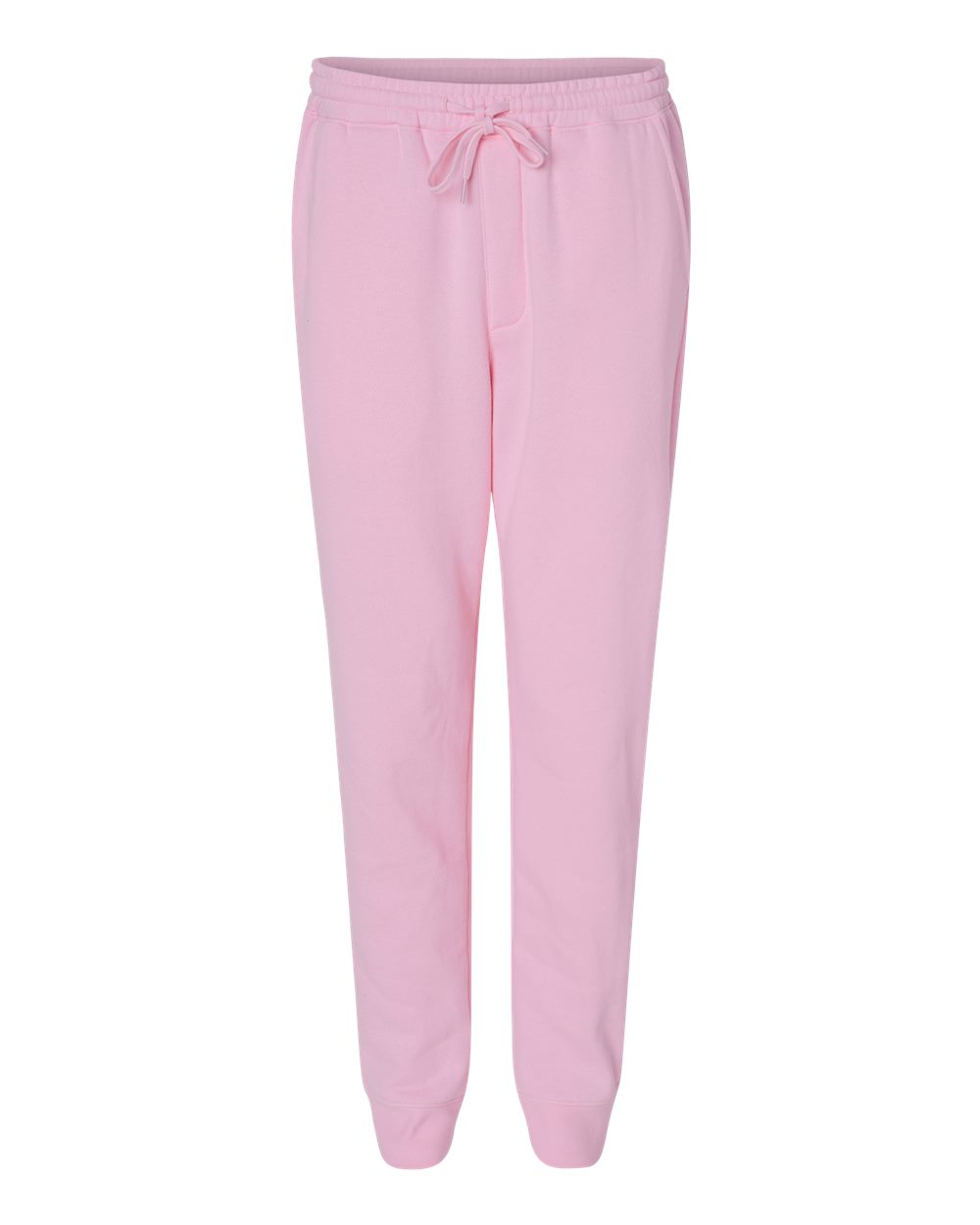 Men's Midweight Fleece Sweatpants - Front - B01776314 - Light Pink