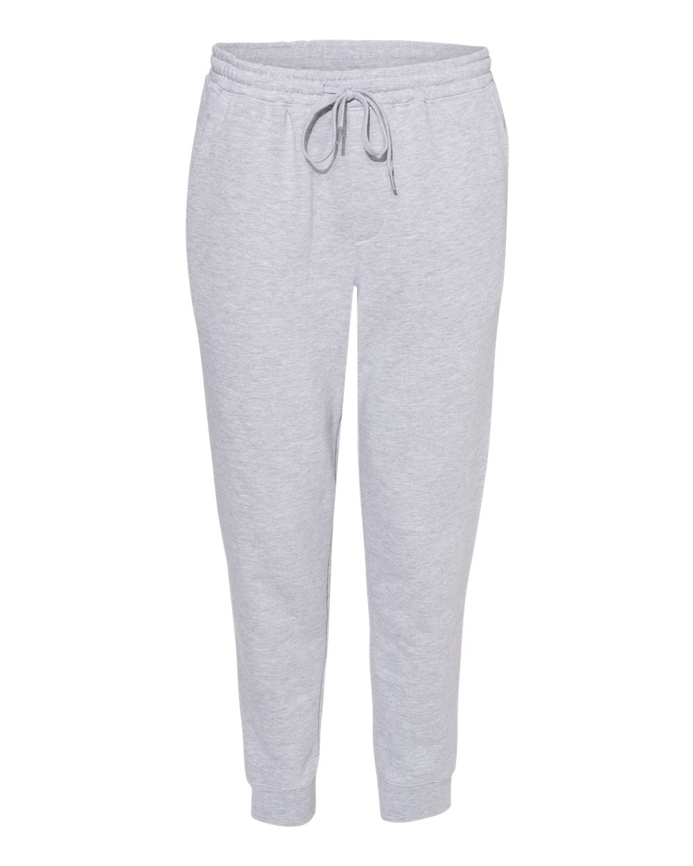 Men's Midweight Fleece Sweatpants - Front - B01776352 - Grey Heather