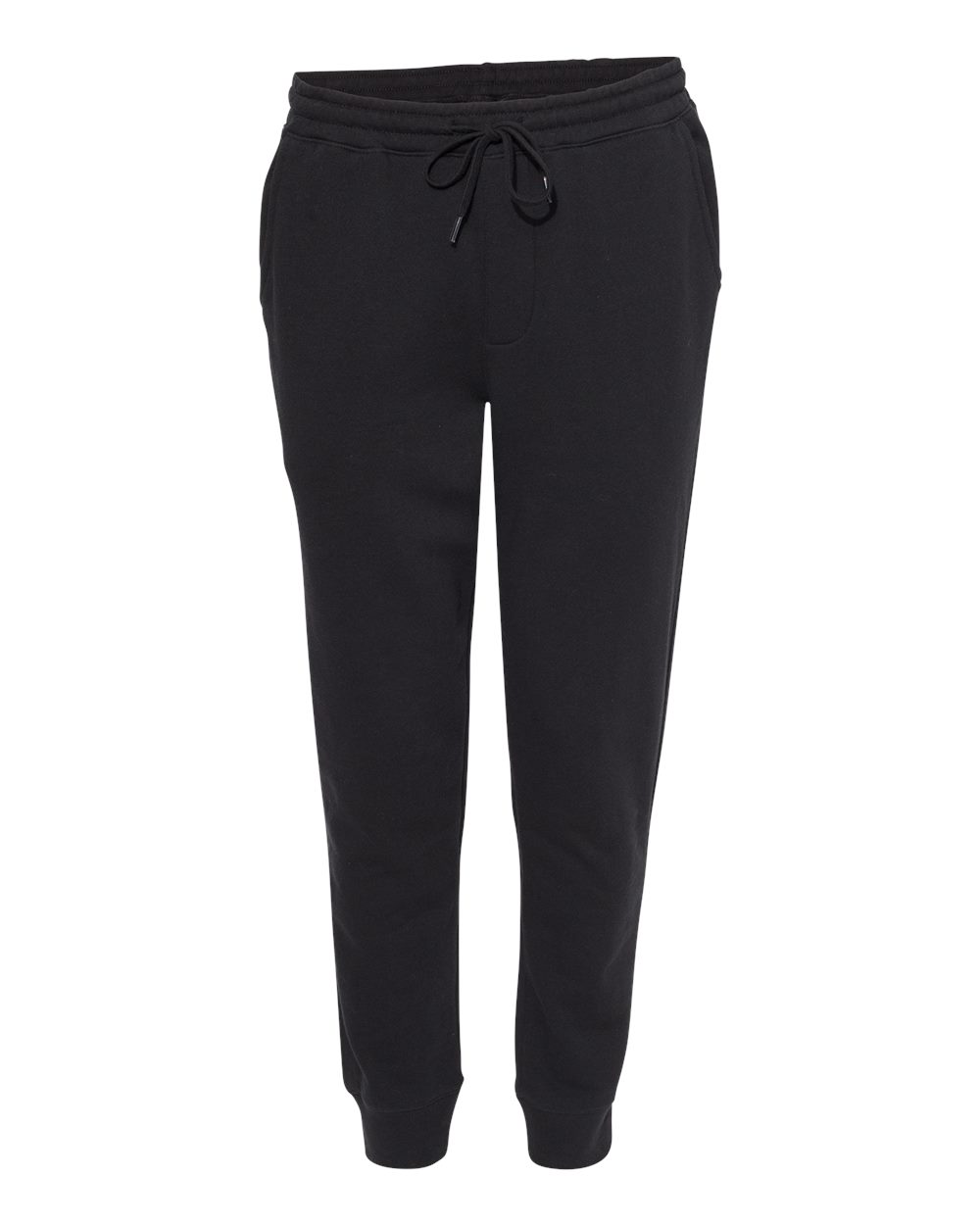 Men's Midweight Fleece Sweatpants - Front - B01776502 - Black