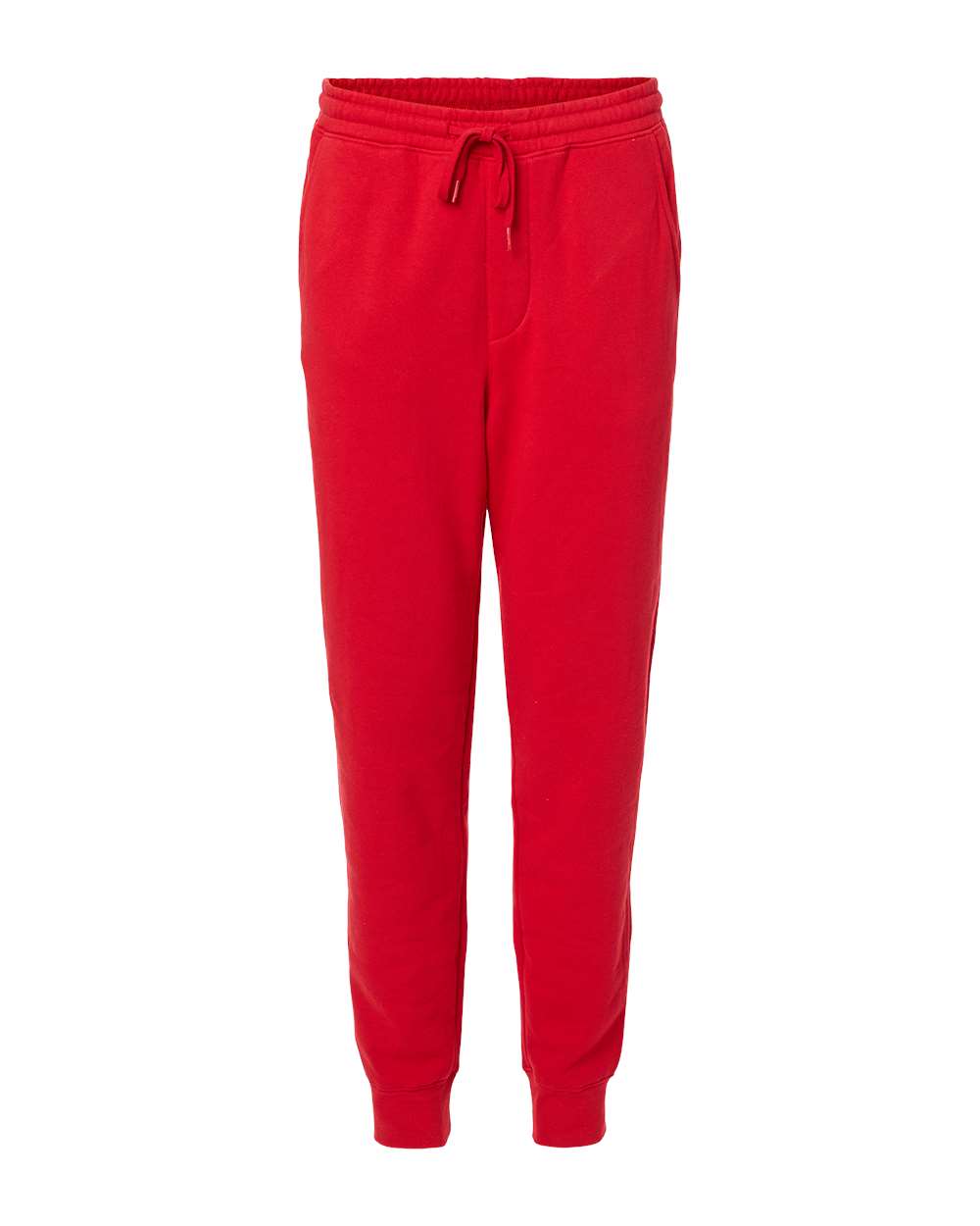 Men's Midweight Fleece Sweatpants - Front - B01776702 - Red